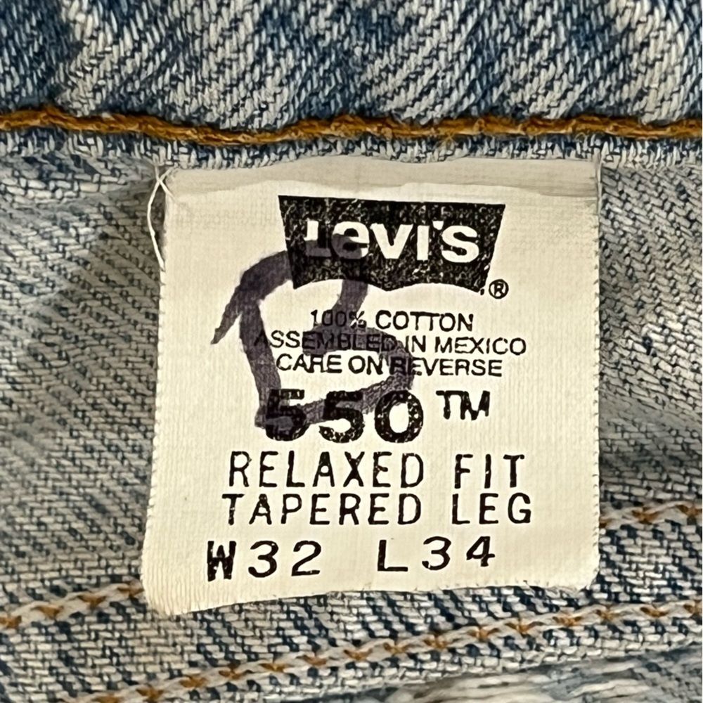 Vintage 90s Levi’s Orange Tab Patchwork Traveling Pants Size 32x34 - Picture 15 of 16